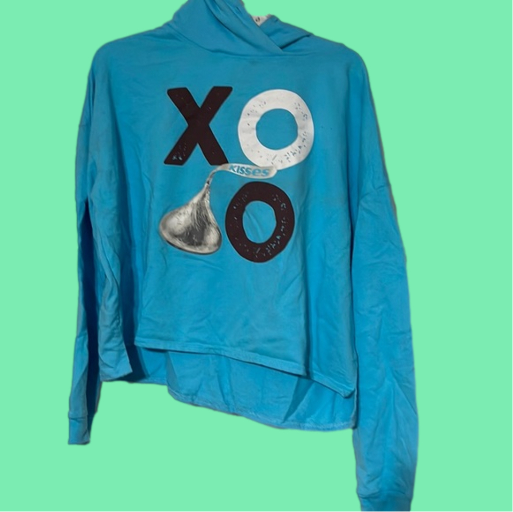 Nice Hershey’s Kisses crop sweatshirt Hoodie XL